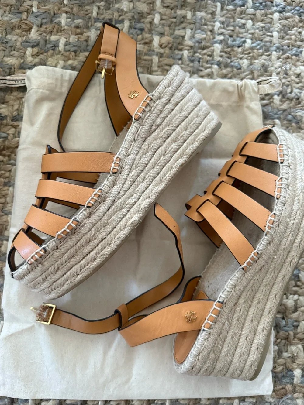 TORY BURCH ❤️‍🔥 FISHERMAN PLATFORM ESPADRILLE NWOT SIZE 10